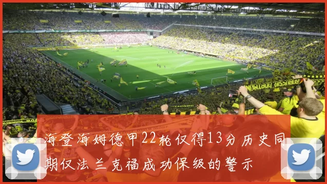 海登海姆德甲22轮仅得13分历史同期仅法兰克福成功保级的警示